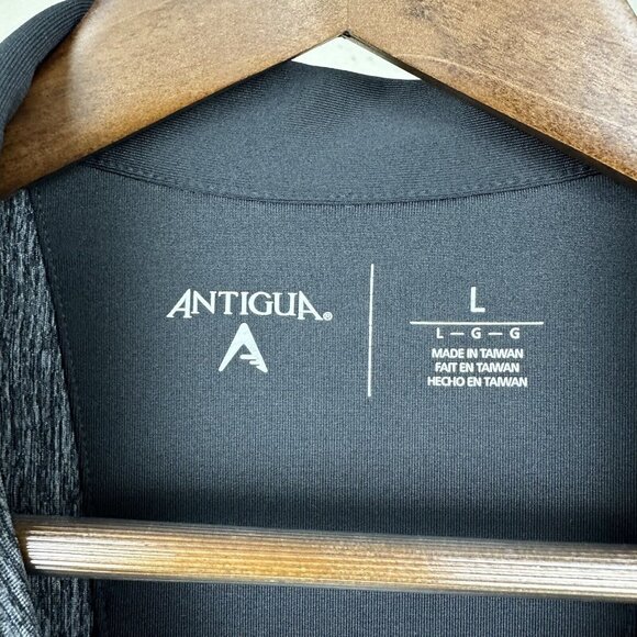 Antigua Milwaukee Brewers MLB Quarter Zip Mens Size Large Blue Gray Retro Logo - Picture 3 of 6